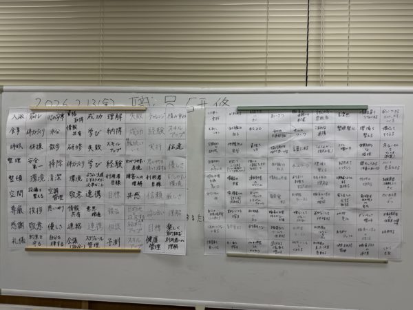 画像：職員研修を行いました